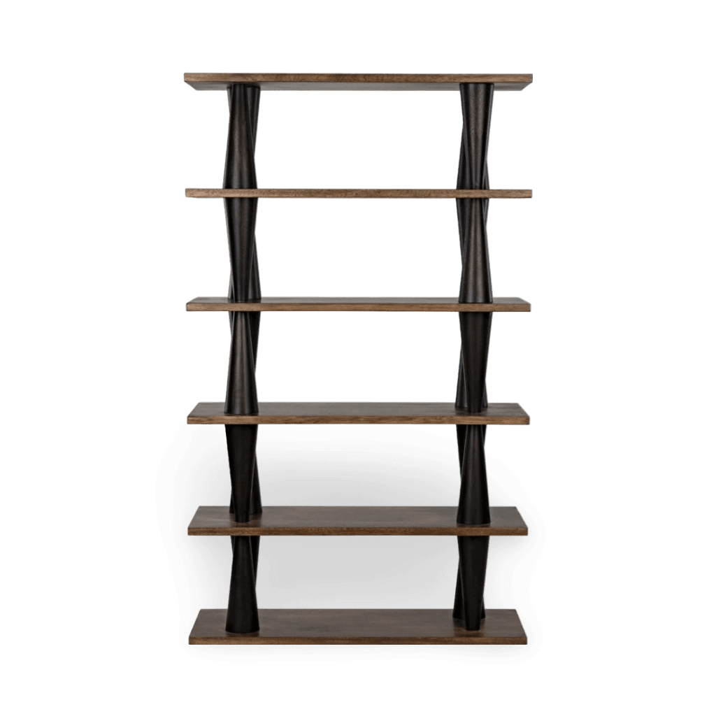 Mood Bookcase, Ebony/Dark Walnut