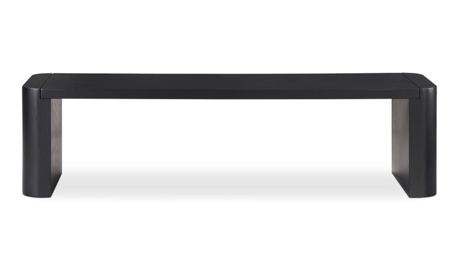Post Small Dining Bench, Black