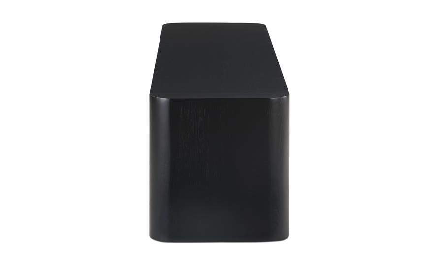 Post Small Dining Bench, Black