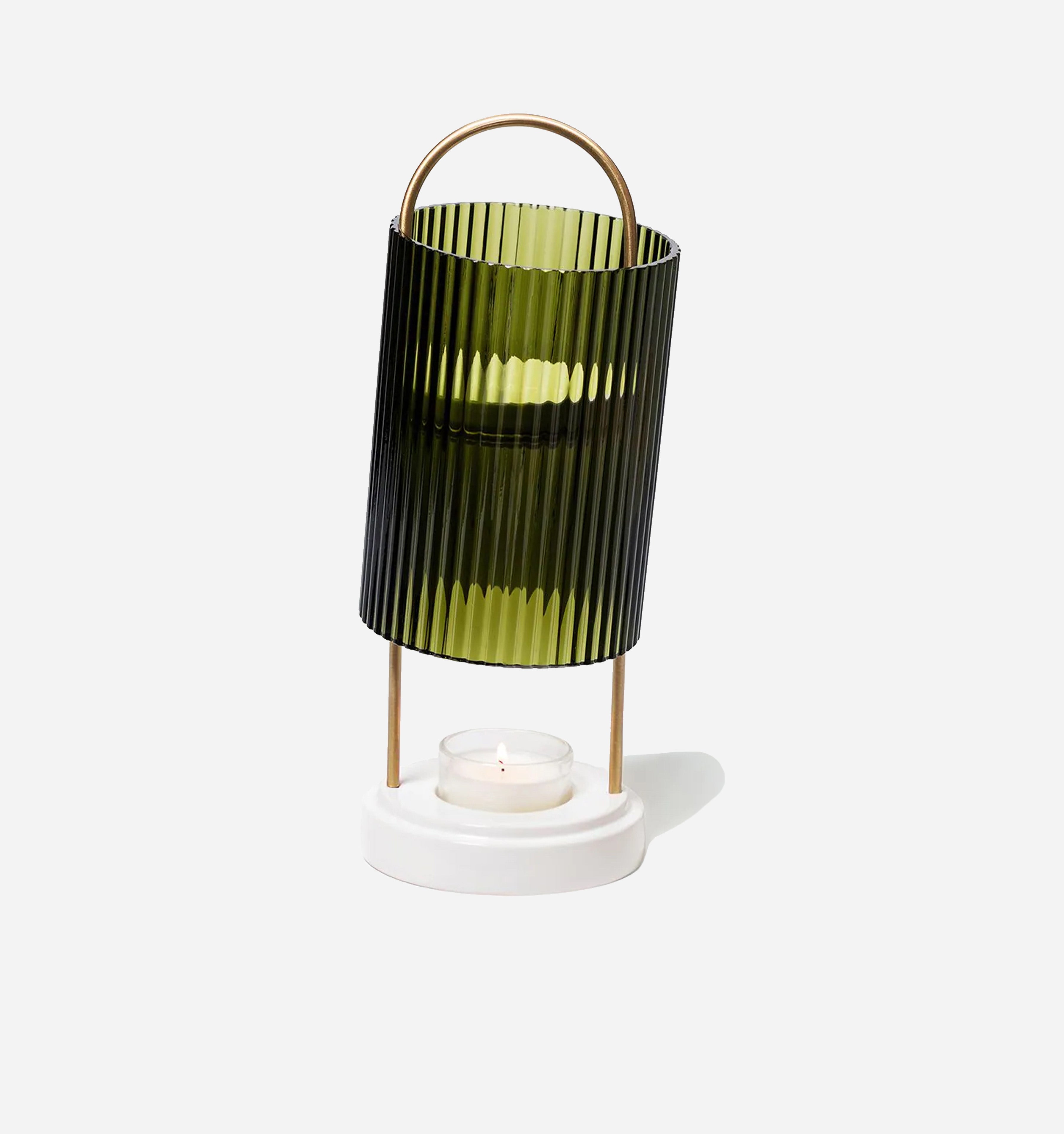Contemporary Scandinavian Geometric Cylinder Centerpiece