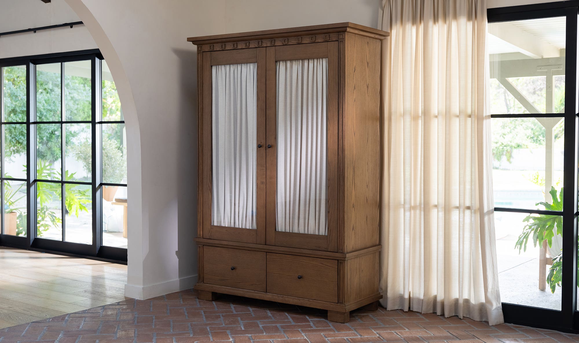 Lillian Tall Cabinet, Brown
