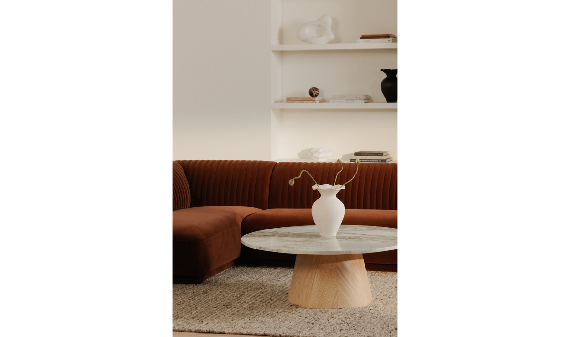 Evelyn Coffee Table - Green Onyx Marble - Daniel House Club