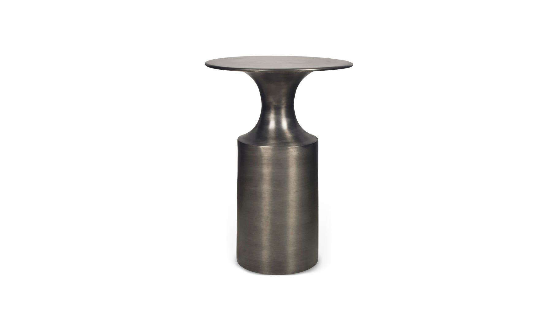 Rassa Accent Table Polished Zinc