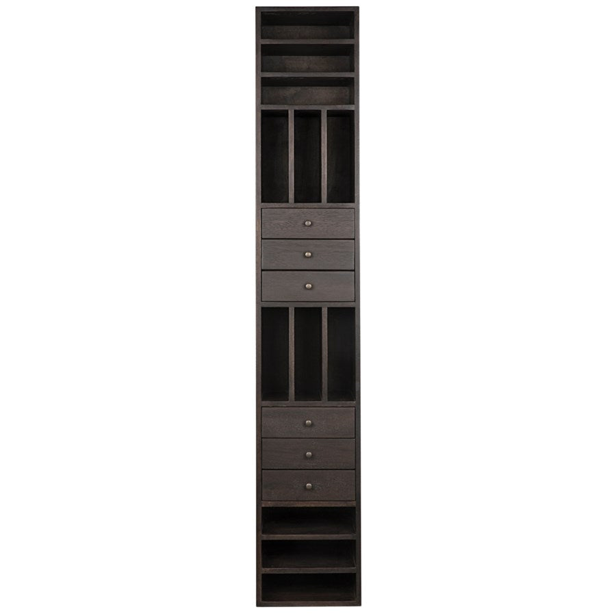 Tubula Bookcase, Ebony Walnut