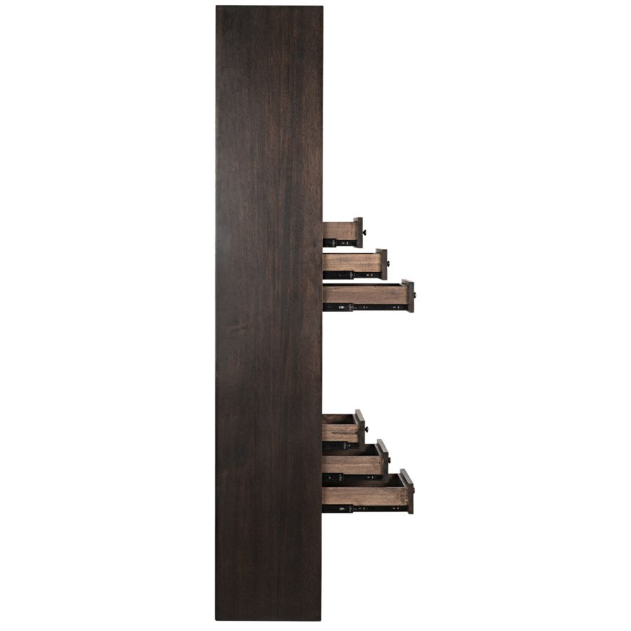 Tubula Bookcase, Ebony Walnut