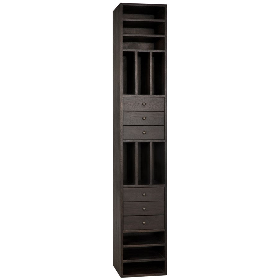Tubula Bookcase, Ebony Walnut