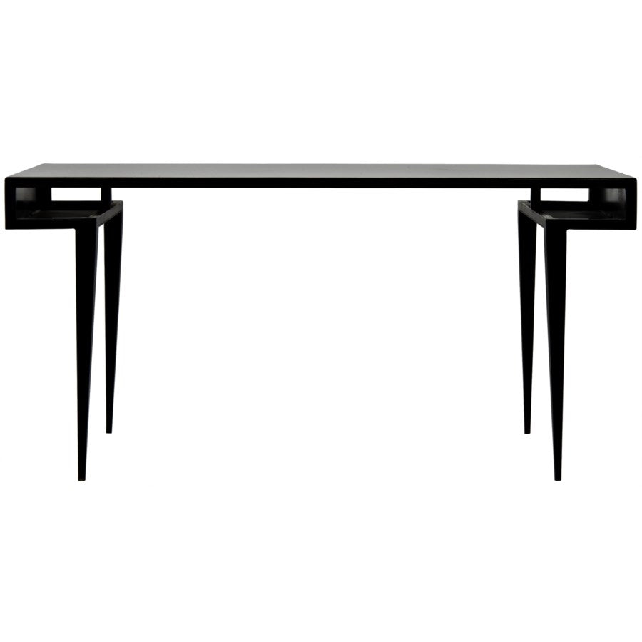 Stiletto Desk, Black Metal