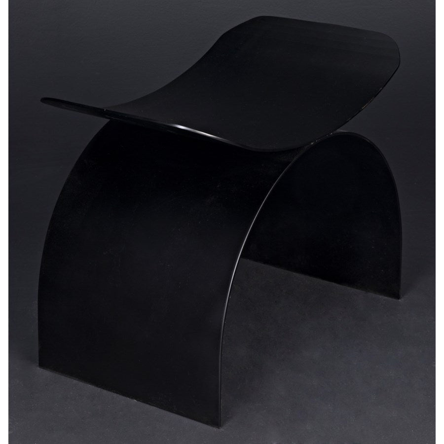 Papillon Stool, Black Metal