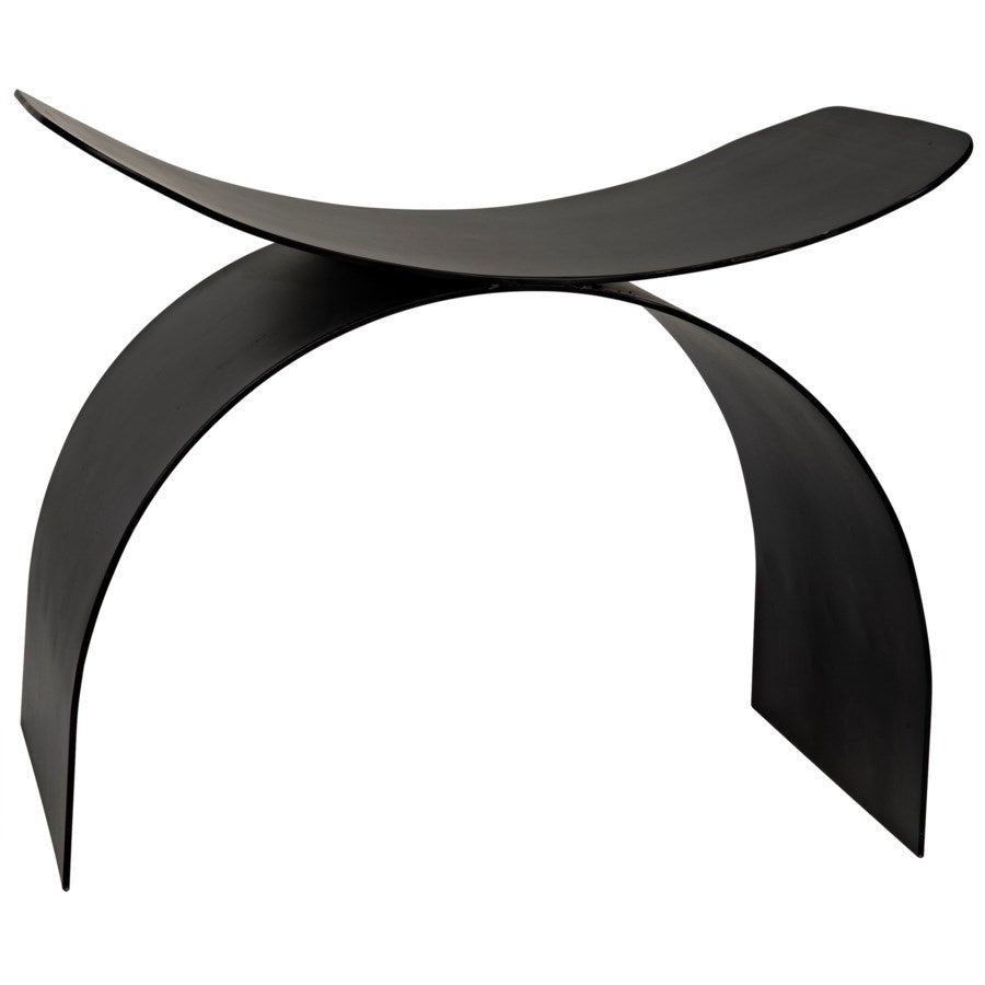 Papillon Stool, Black Metal