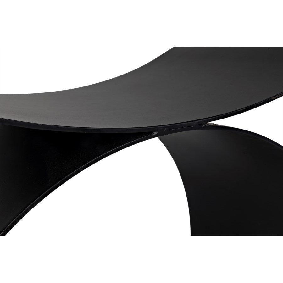 Papillon Stool, Black Metal