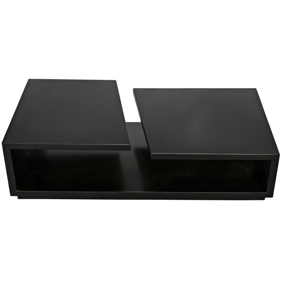 Shift Coffee Table, Black Metal