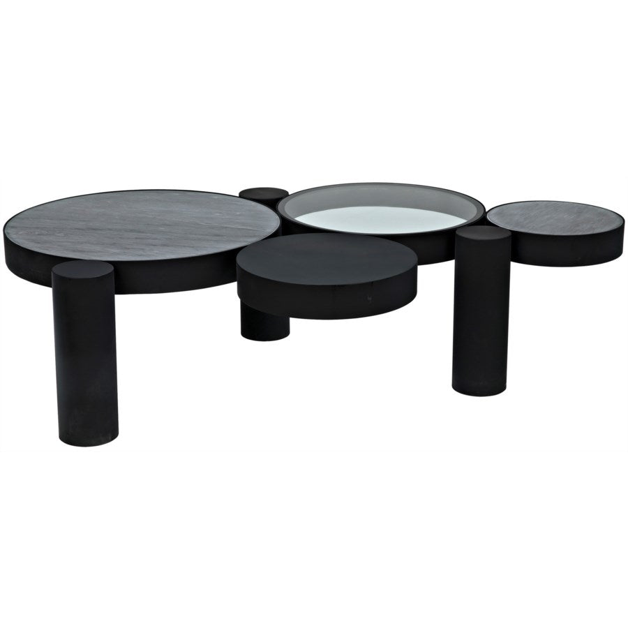 Trypo Coffee Table, Black Metal