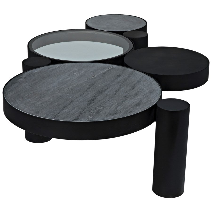 Trypo Coffee Table, Black Metal