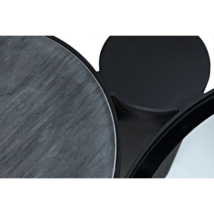 Trypo Coffee Table, Black Metal