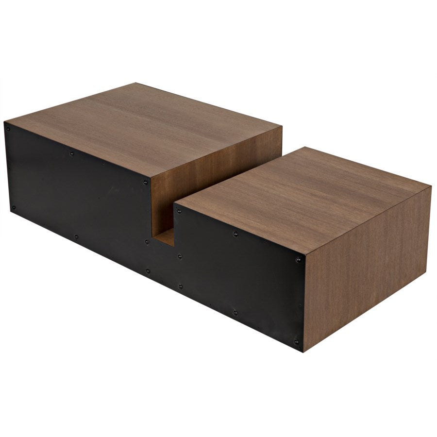 Nido Coffee Table, Black Metal