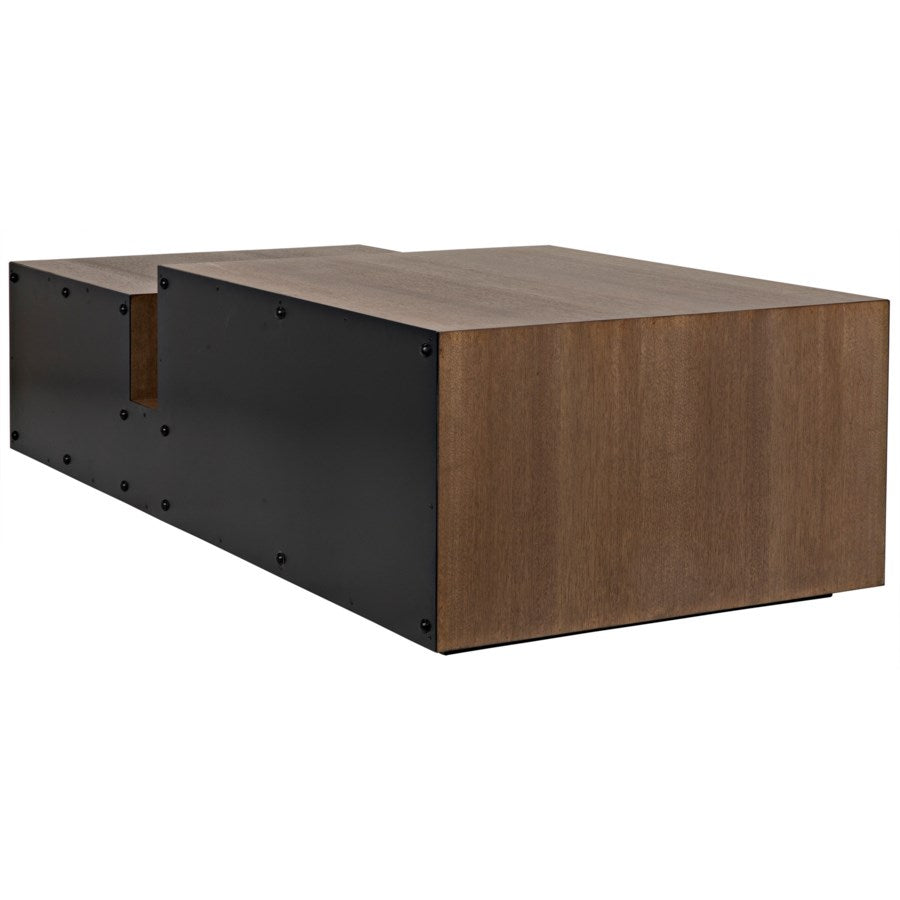 Nido Coffee Table, Black Metal