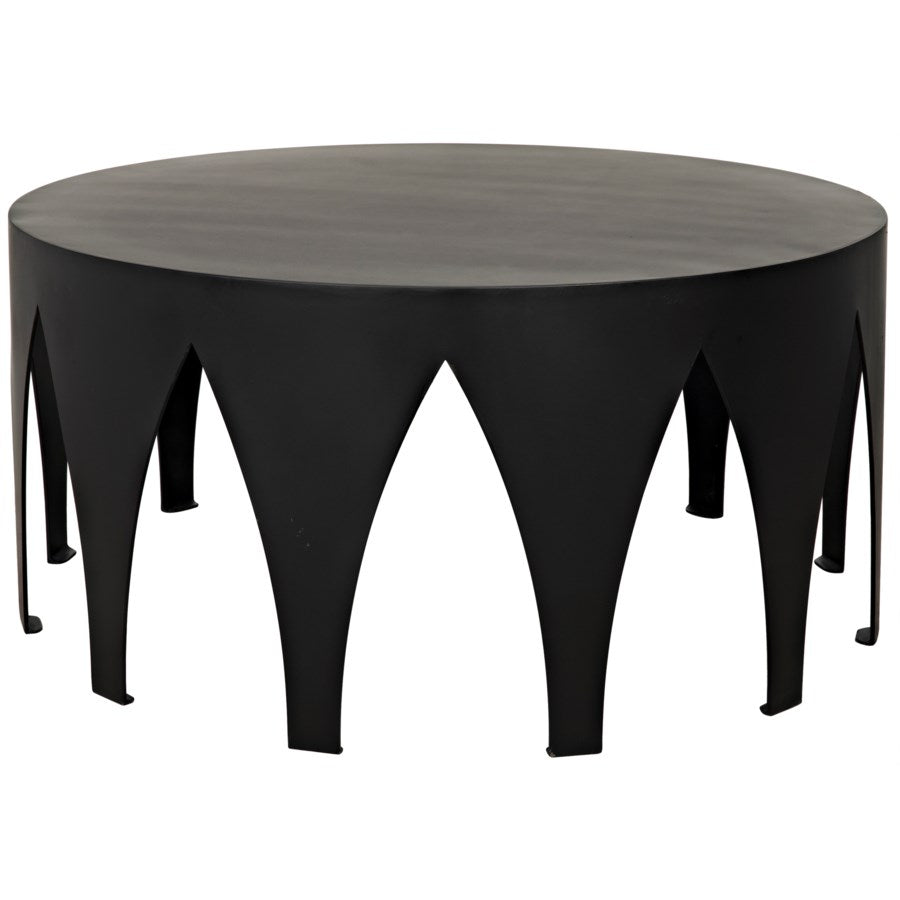 Morocco Coffee Table, Black Metal