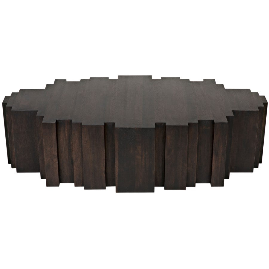 Royce Coffee Table, Ebony Walnut