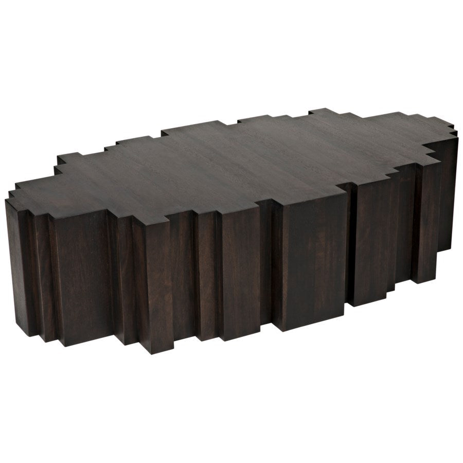 Royce Coffee Table, Ebony Walnut