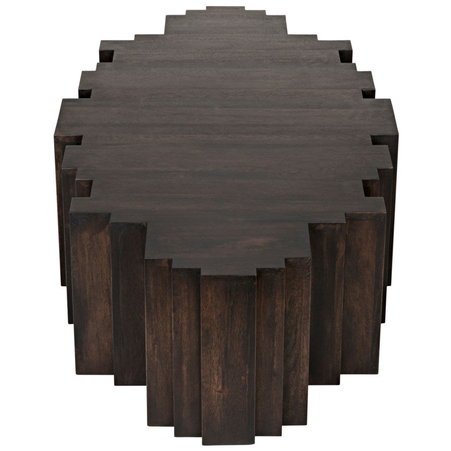 Royce Coffee Table, Ebony Walnut