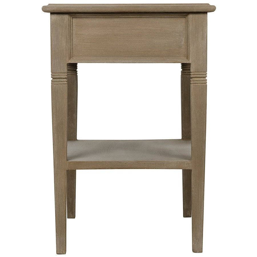 Oxford 1-Drawer Side Table, Weathered