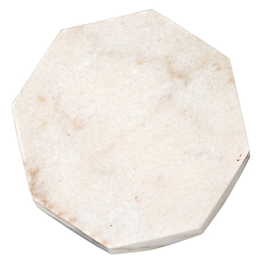 Monolith Side Table, White Stone