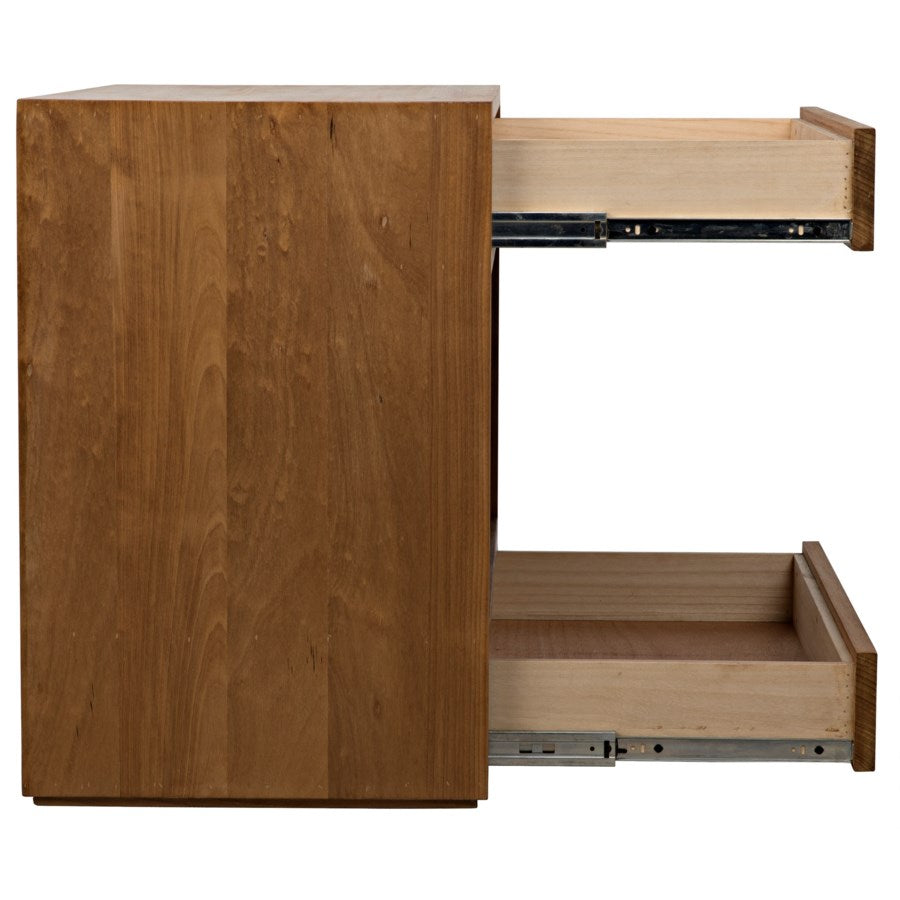 SL05 Side Table, Gold Teak