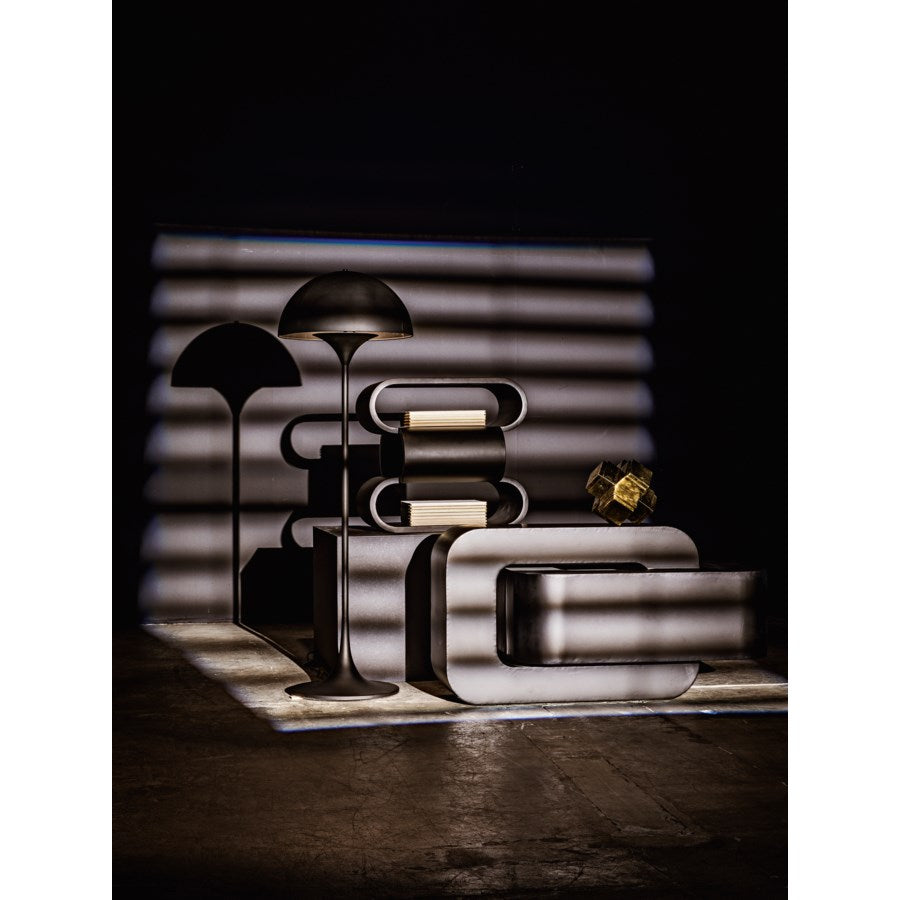 Nada Side Table, Black Metal