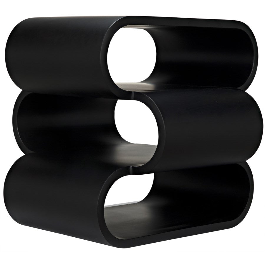 Nada Side Table, Black Metal