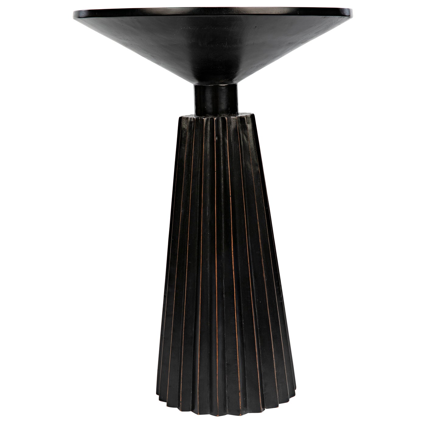 Orson Side Table, Hand Rubbed Black