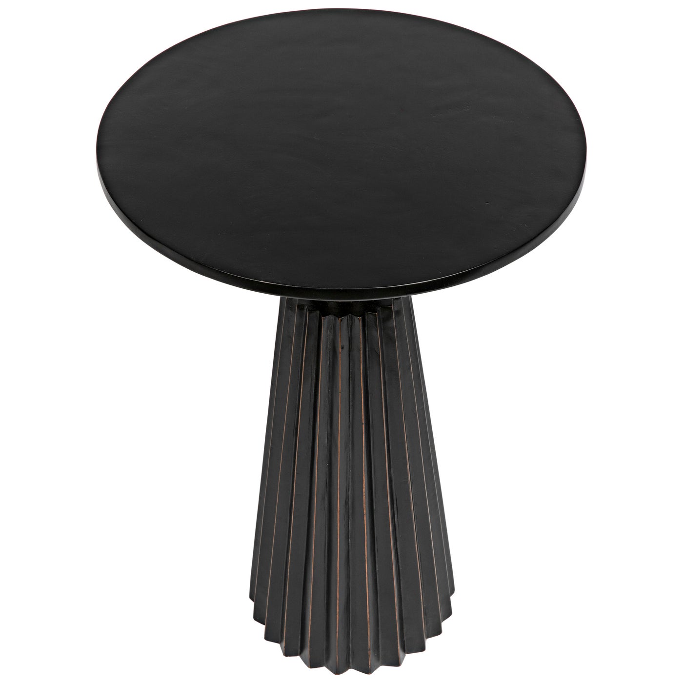 Orson Side Table, Hand Rubbed Black