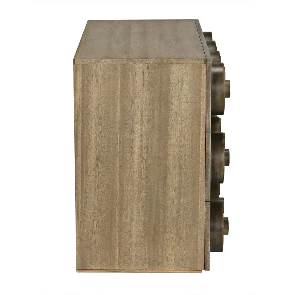 Lego Sideboard with 3 Drawers, Washed Walnut