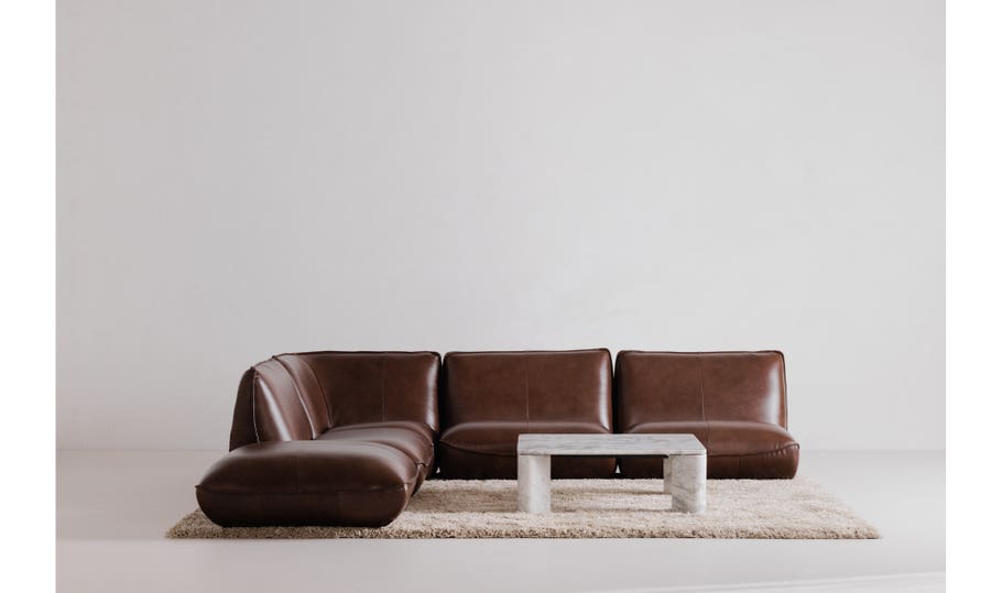 Segment Coffee Table - Ashen Grey
