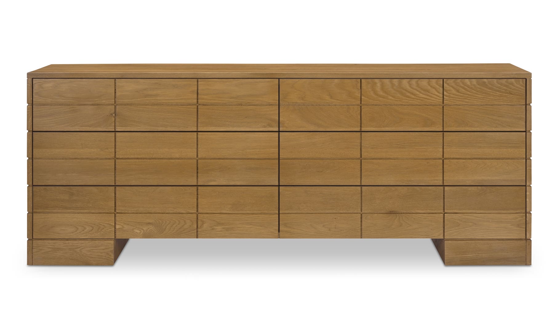 Gia 6 Drawer Dresser, Brown