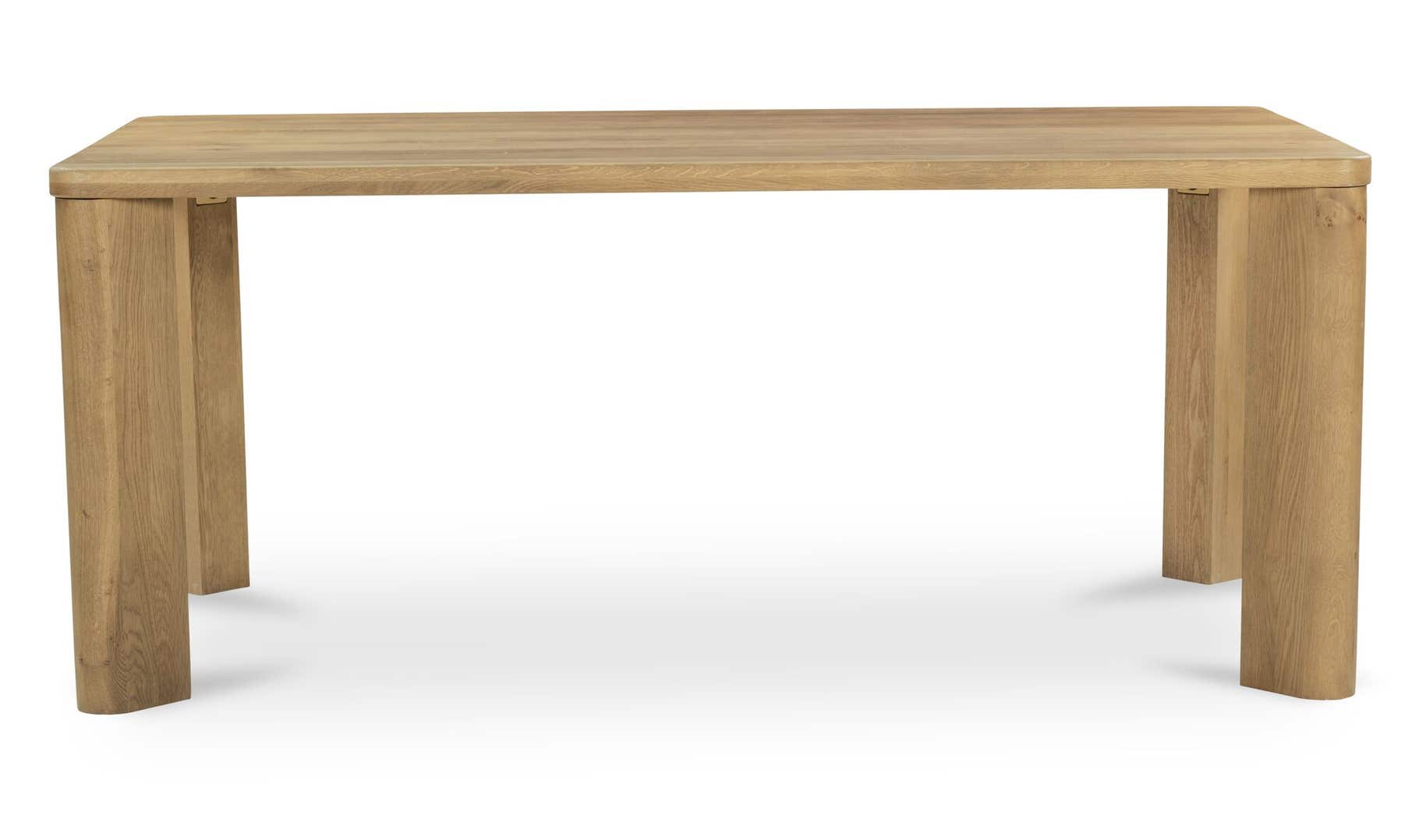 Segment Dining Table Wood, Small, Heritage Brown