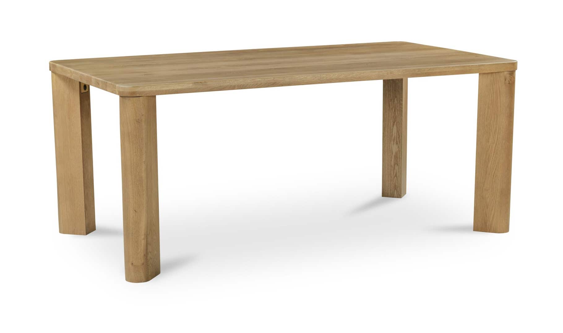 Segment Dining Table Wood, Small, Heritage Brown