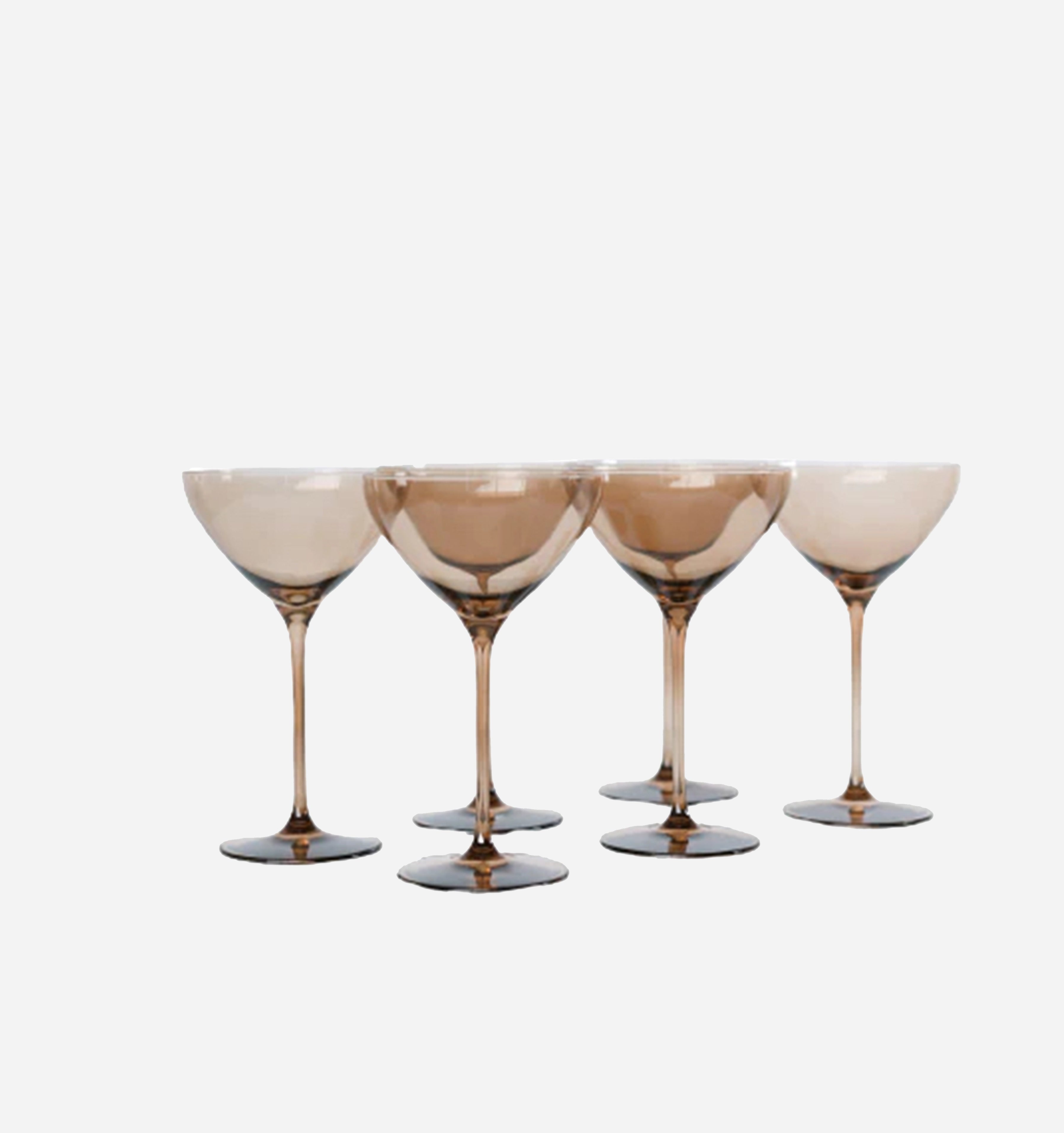 Estelle Colored Glass Gift Shiny Glass Glassware - Set of 6