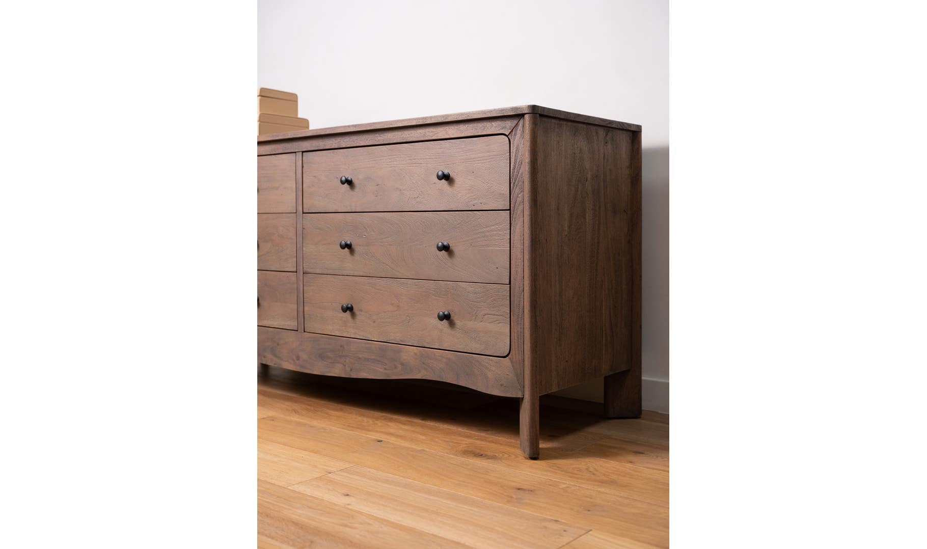 Mabel 6 Drawer Dresser, Dark Brown