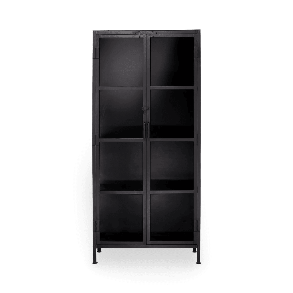 Union Tall Curio Cabinet-Black