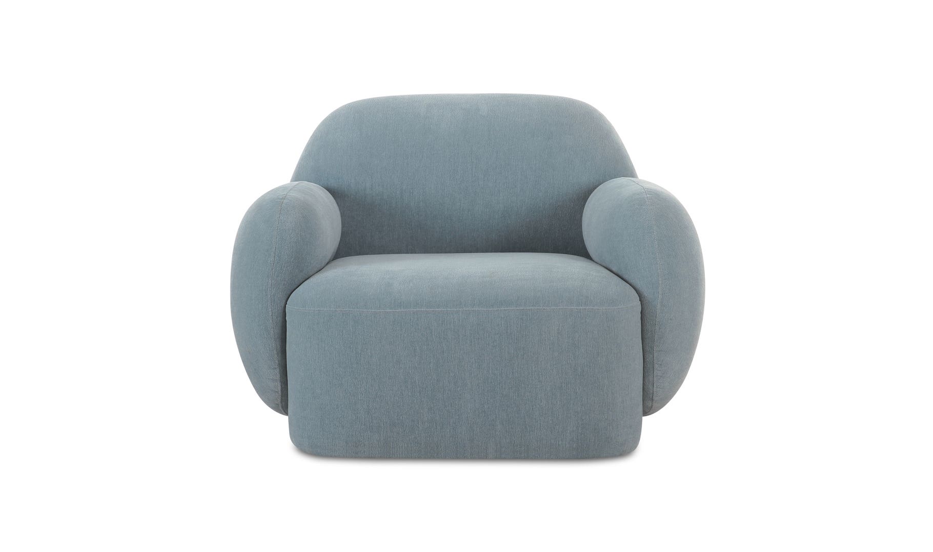 Hazel Lounge Chair, Light Blue