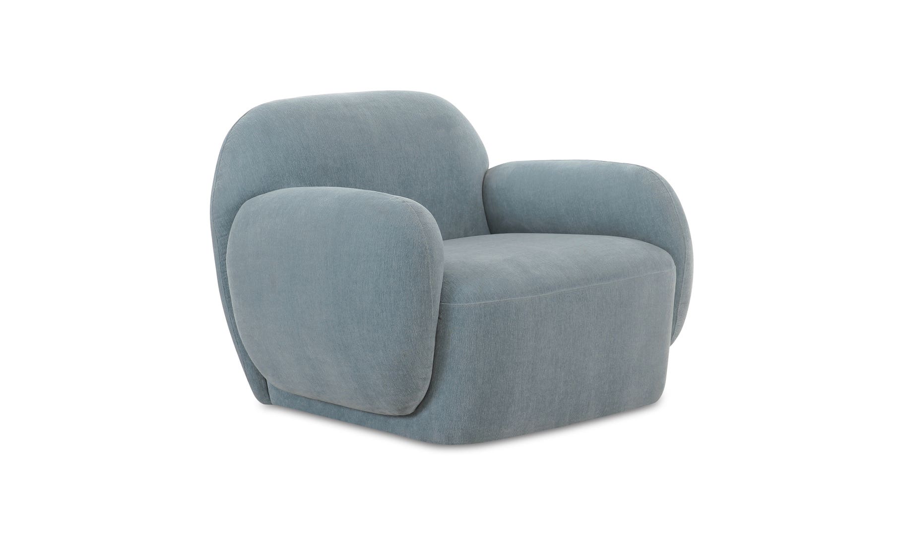 Hazel Lounge Chair, Light Blue