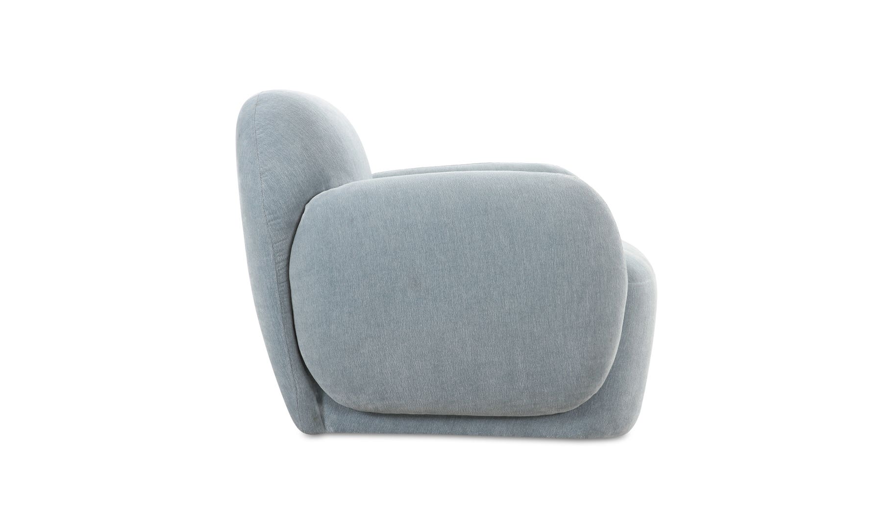 Hazel Lounge Chair, Light Blue