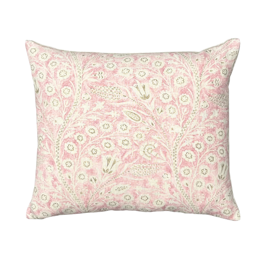 Timeless Traditional Paisley Linen Boudoir Throw Pillow