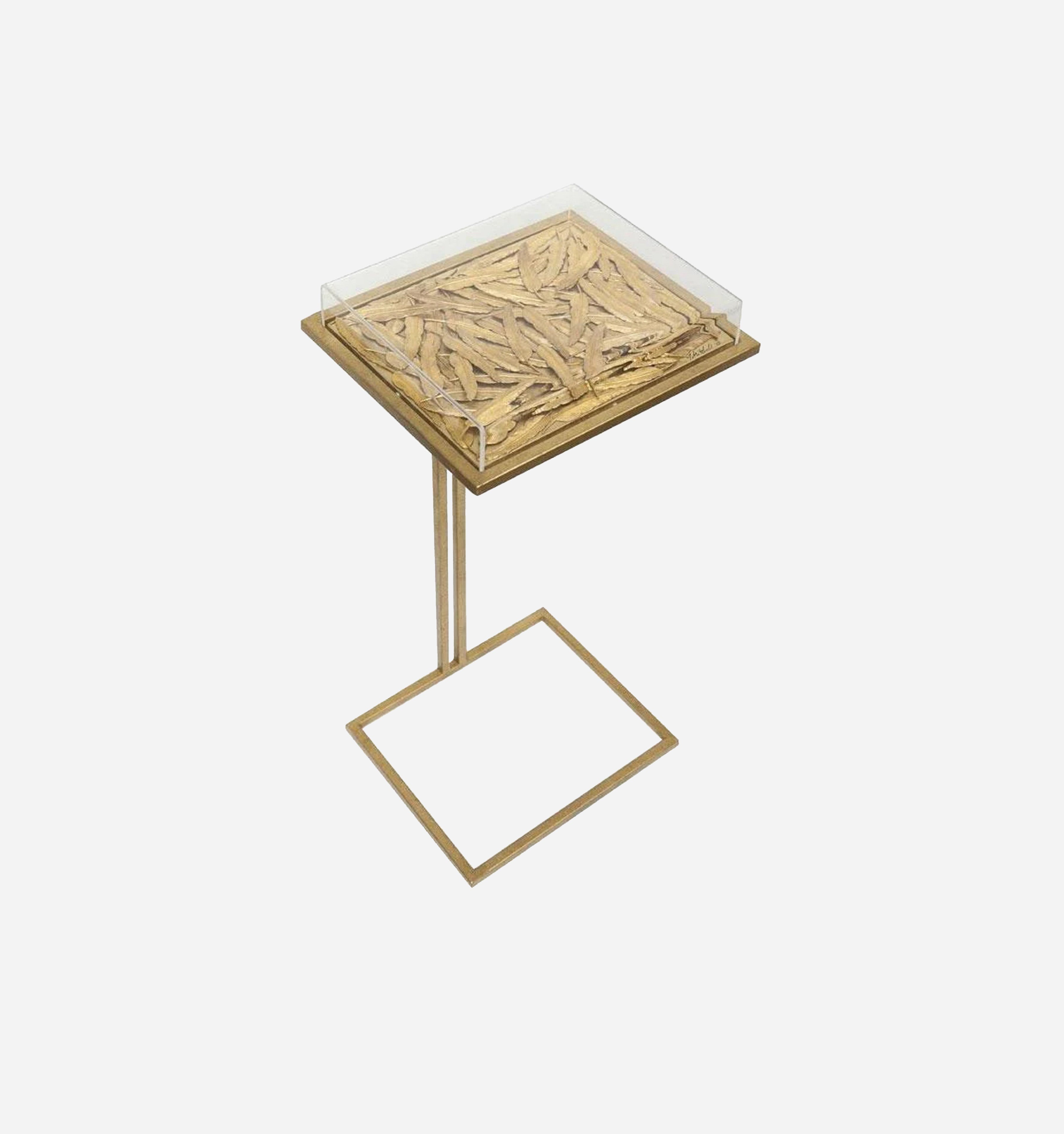 Timeless Minimalist Modern C Table in Gold - Accent Table