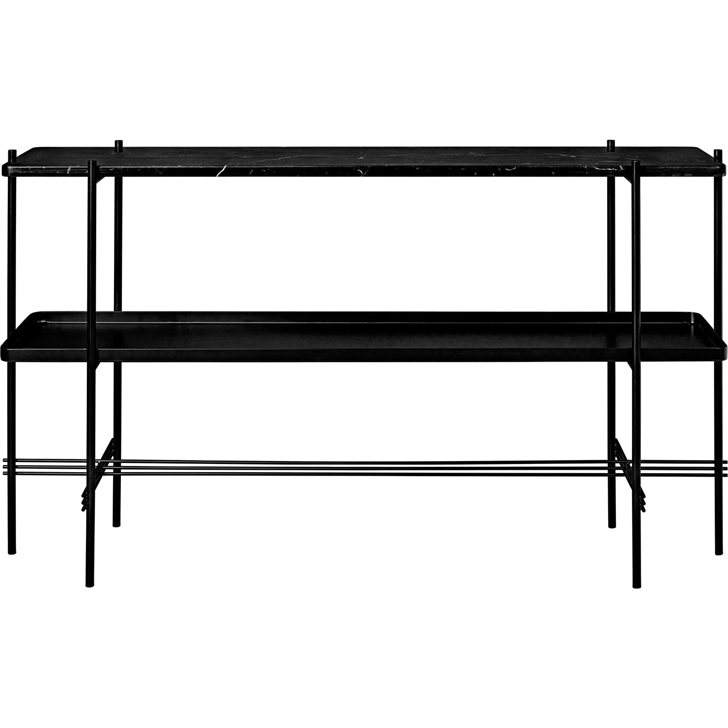 TS Console - 1 Marble Plate And 1 Metal Tray