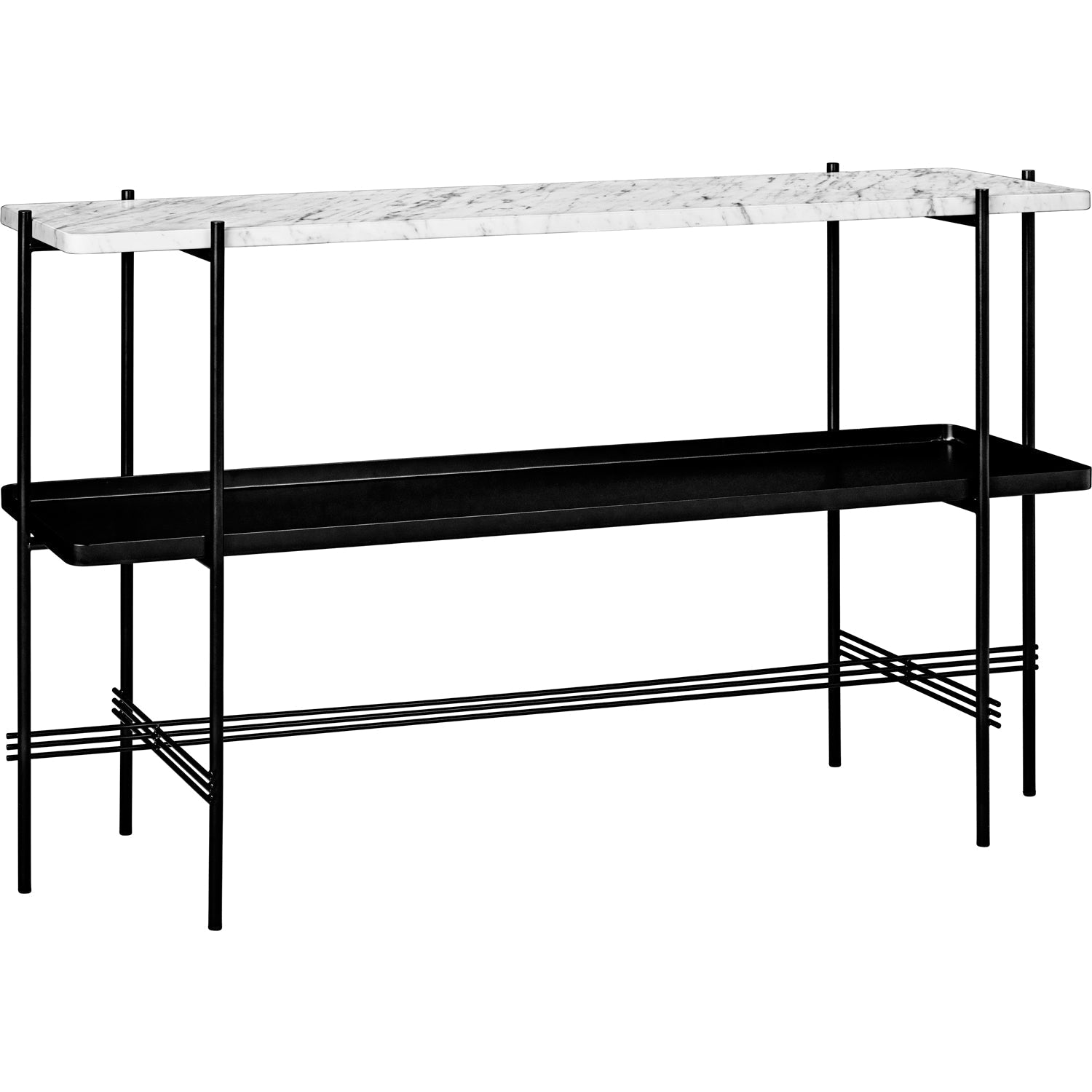 TS Console - 1 Marble Plate And 1 Metal Tray