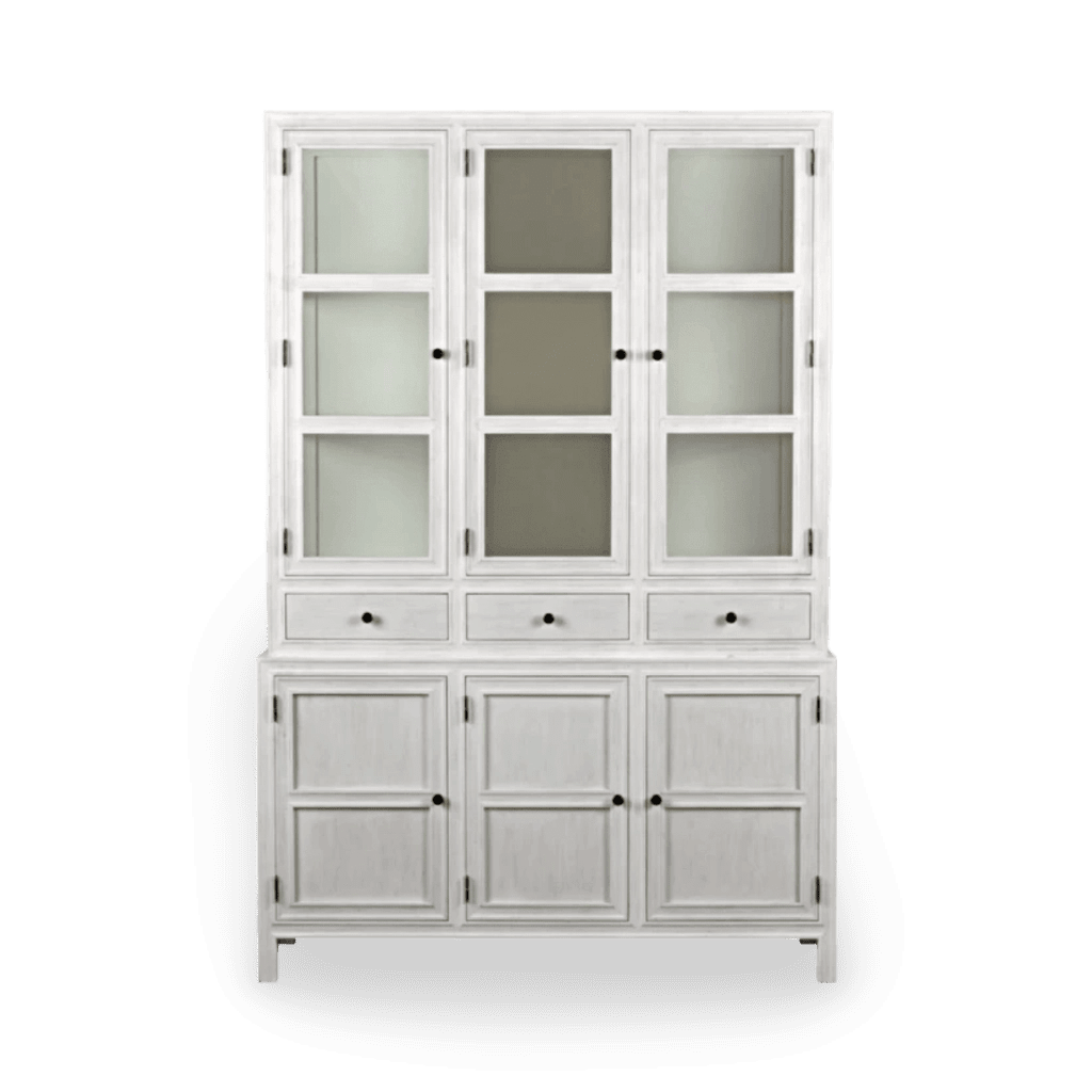 Colonial Hutch, White Wash