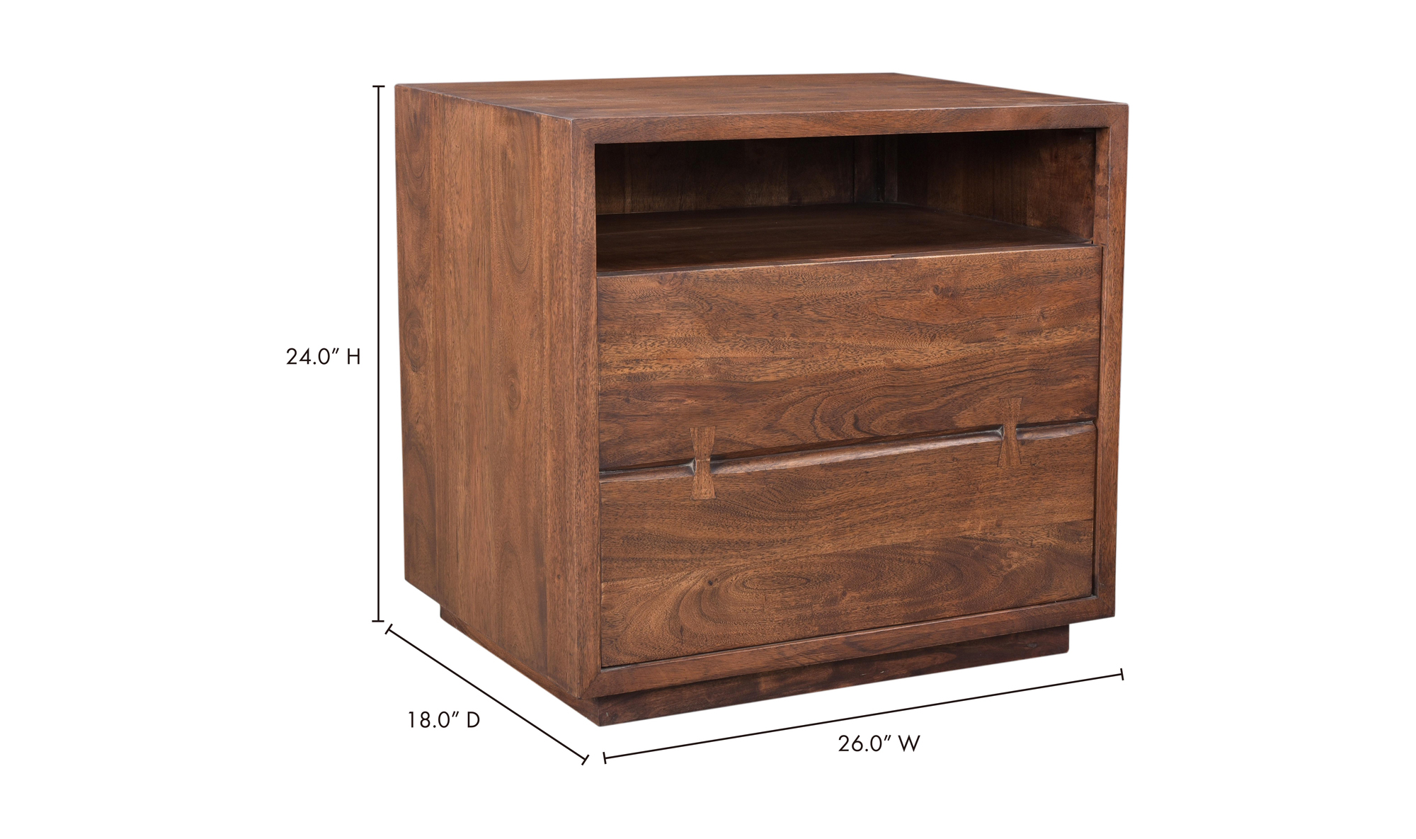 Madagascar Nightstand, Brown