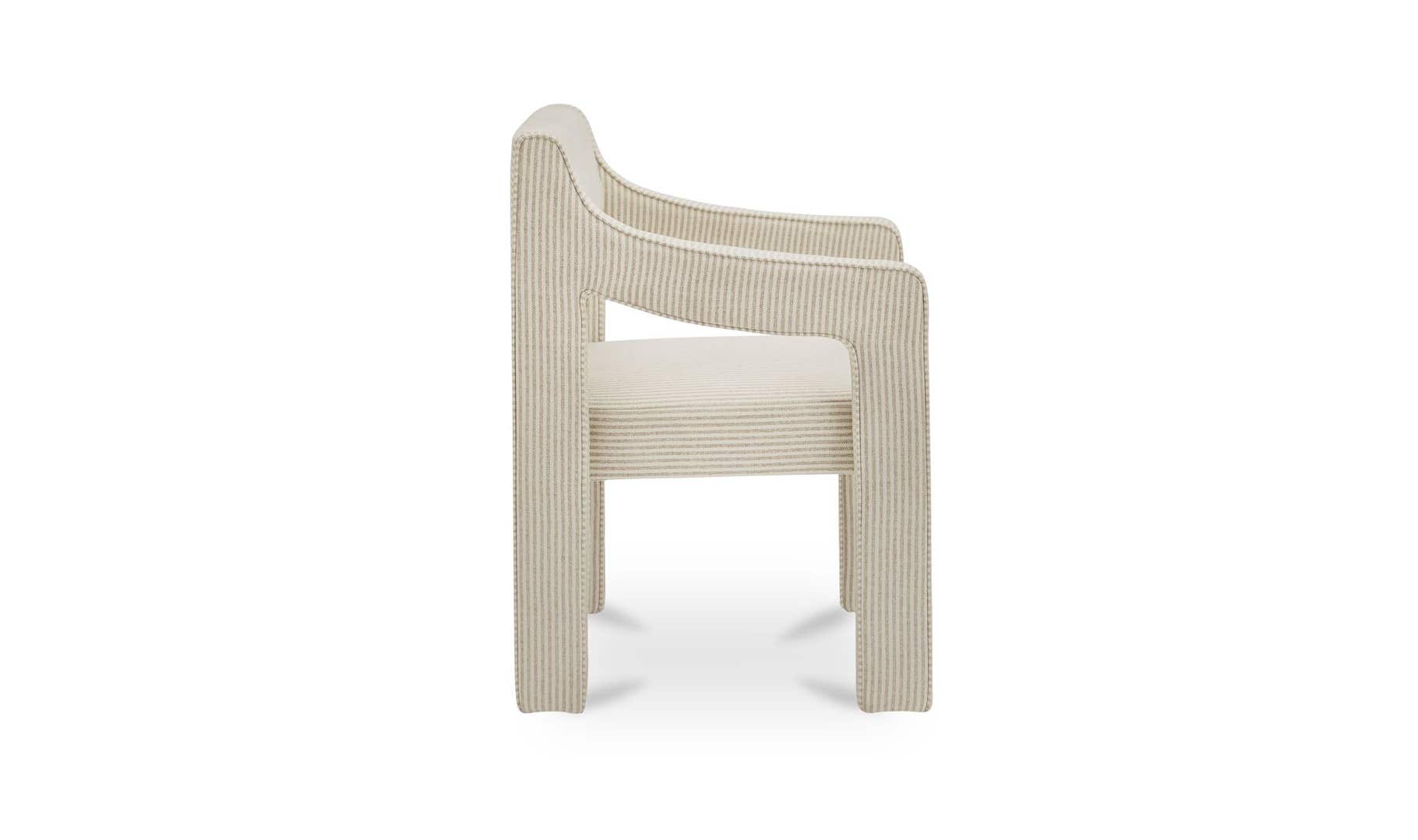 Elise Dining Chair, Stripe