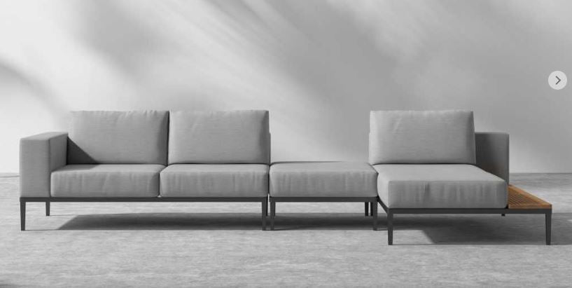 Francis Outdoor Modular Sectional : Francis Outdoor Modular Sectional-Encino-Right-Hand-Faci